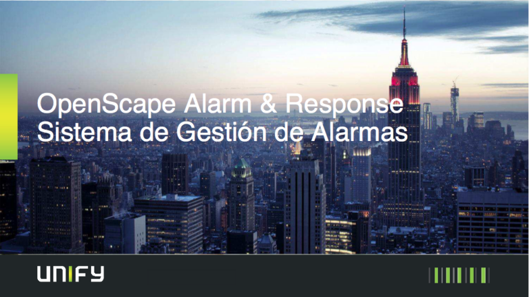 Sistema de gestión automatizada de alarma Open Scape