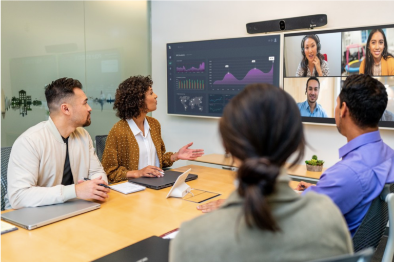 tecnología de audio para teleconferencias